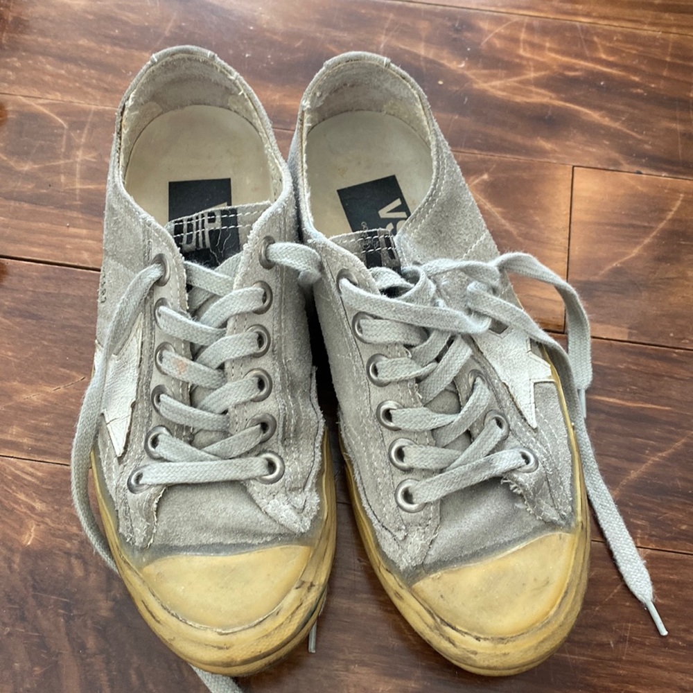 Great condition like new - Gray golden goose sneakers size 35. Wore them twice